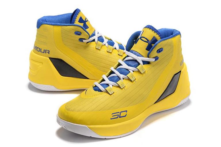 Curry 3 clearance white blue yellow